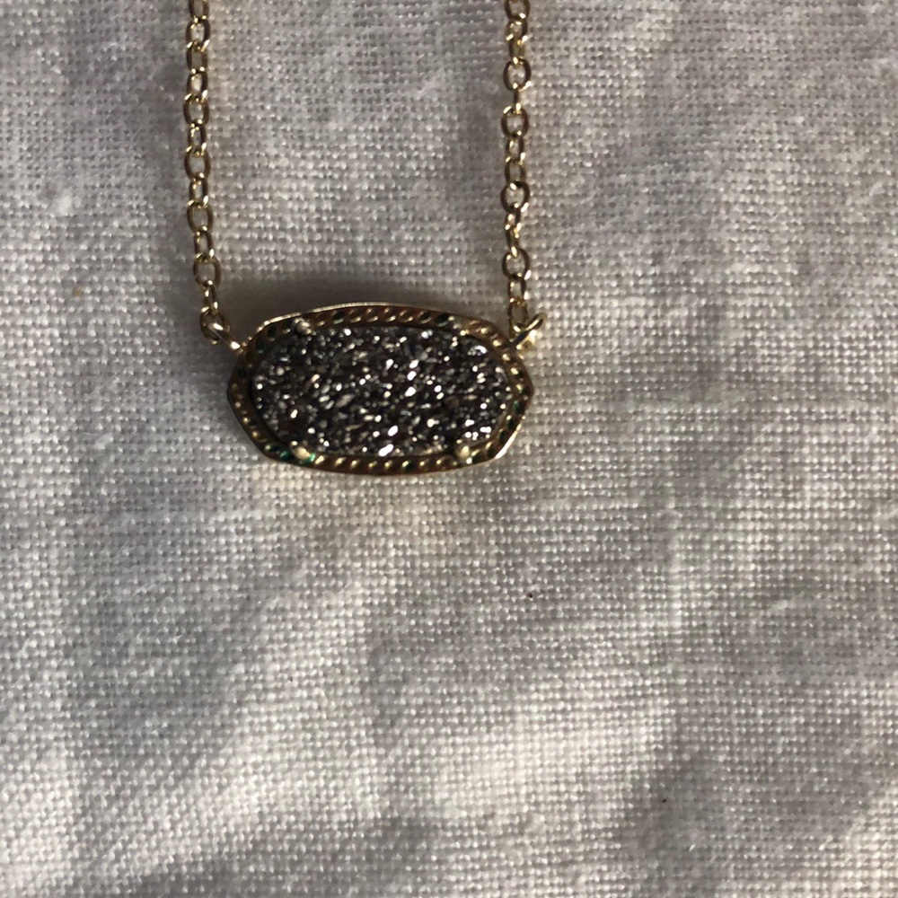 Kendra Scott Elisa Silver & Gold Pendent Necklace